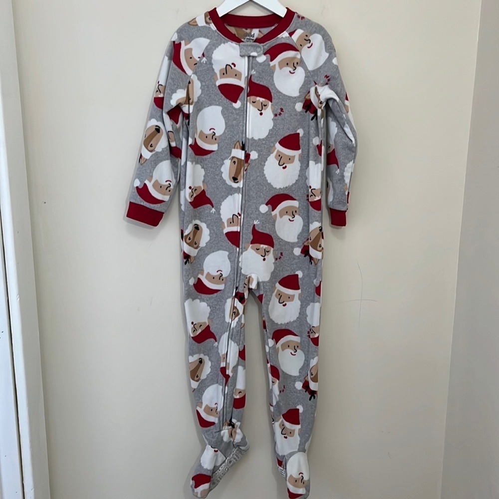 Carter’s Toddler Boys Fleece Zip Up PJ’s Size 5T